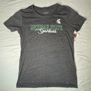 New! Michigan State Spartans, Gray Shirt, Women’s, Medium, Soft T-Shirt